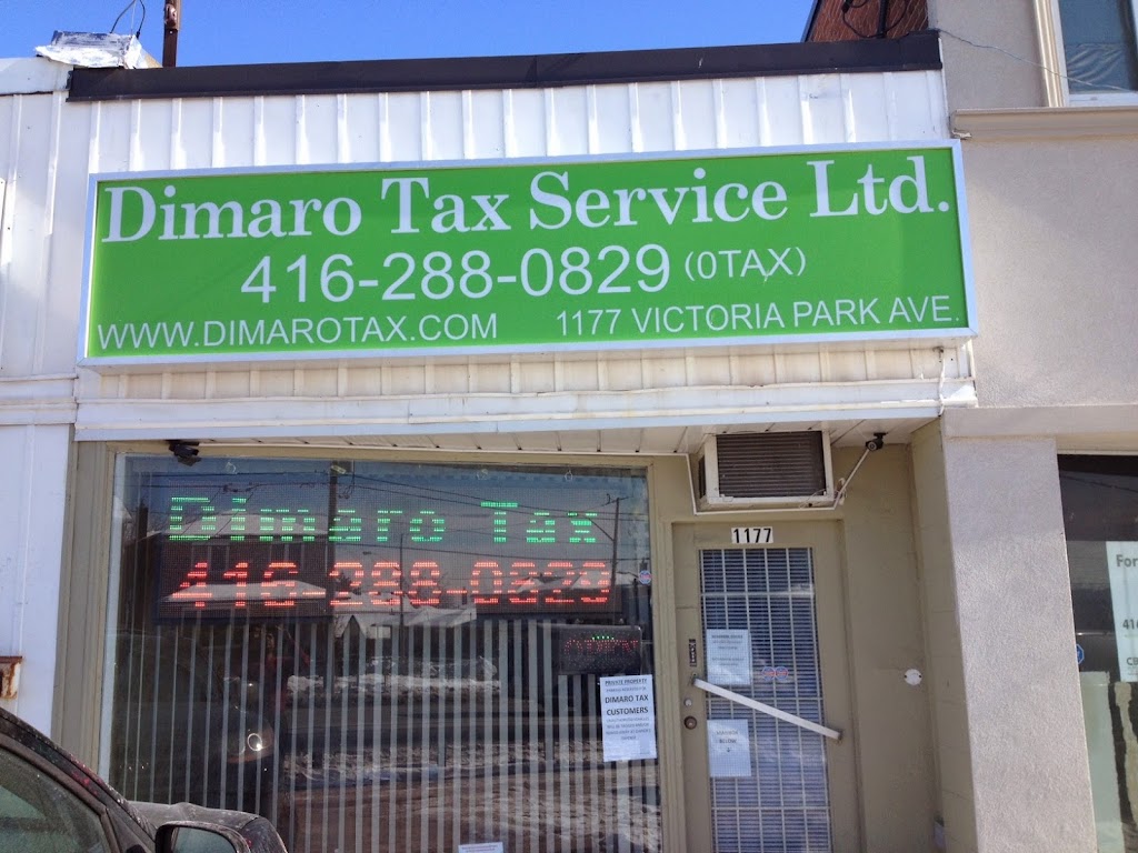 Dimaro Tax Service | 1177 Victoria Park Ave, Scarborough, ON M4B 2K5, Canada | Phone: (416) 288-0829