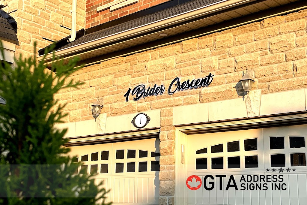 GTA Address Signs | 347 Busato Dr, Whitchurch-Stouffville, ON L4A 4V1, Canada | Phone: (647) 951-2414