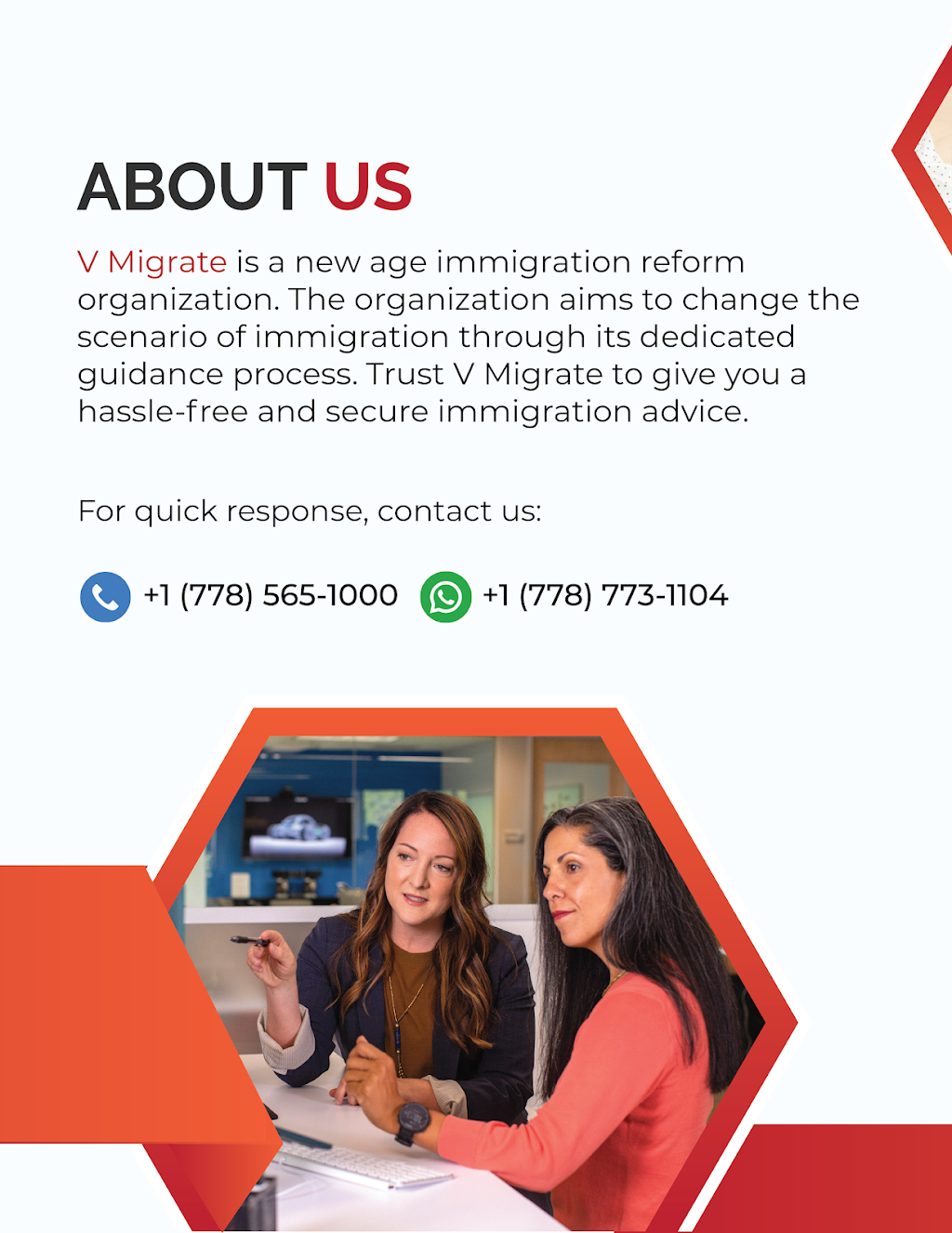 V Migrate Immigration | 8556 120 St #108, Surrey, BC V3W 3N5, Canada | Phone: (778) 565-1000