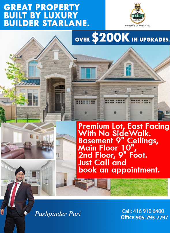 Homelife G1 Realty: Pushpinder Puri | 2260 Bovaird Dr E Unit#202, Brampton, ON L6R 1Z1, Canada | Phone: (416) 910-6400