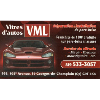 Vitres dautos et Vitrerie V M L | 993 Avenue de Saint-Georges, Saint-Georges, QC G9T 5K4, Canada | Phone: (819) 533-3057