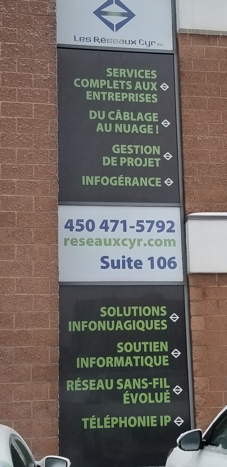 Les Réseaux Cyr Inc | 2520 Bd des Entreprises Suite 106, Terrebonne, QC J6X 4J8, Canada | Phone: (450) 471-5792