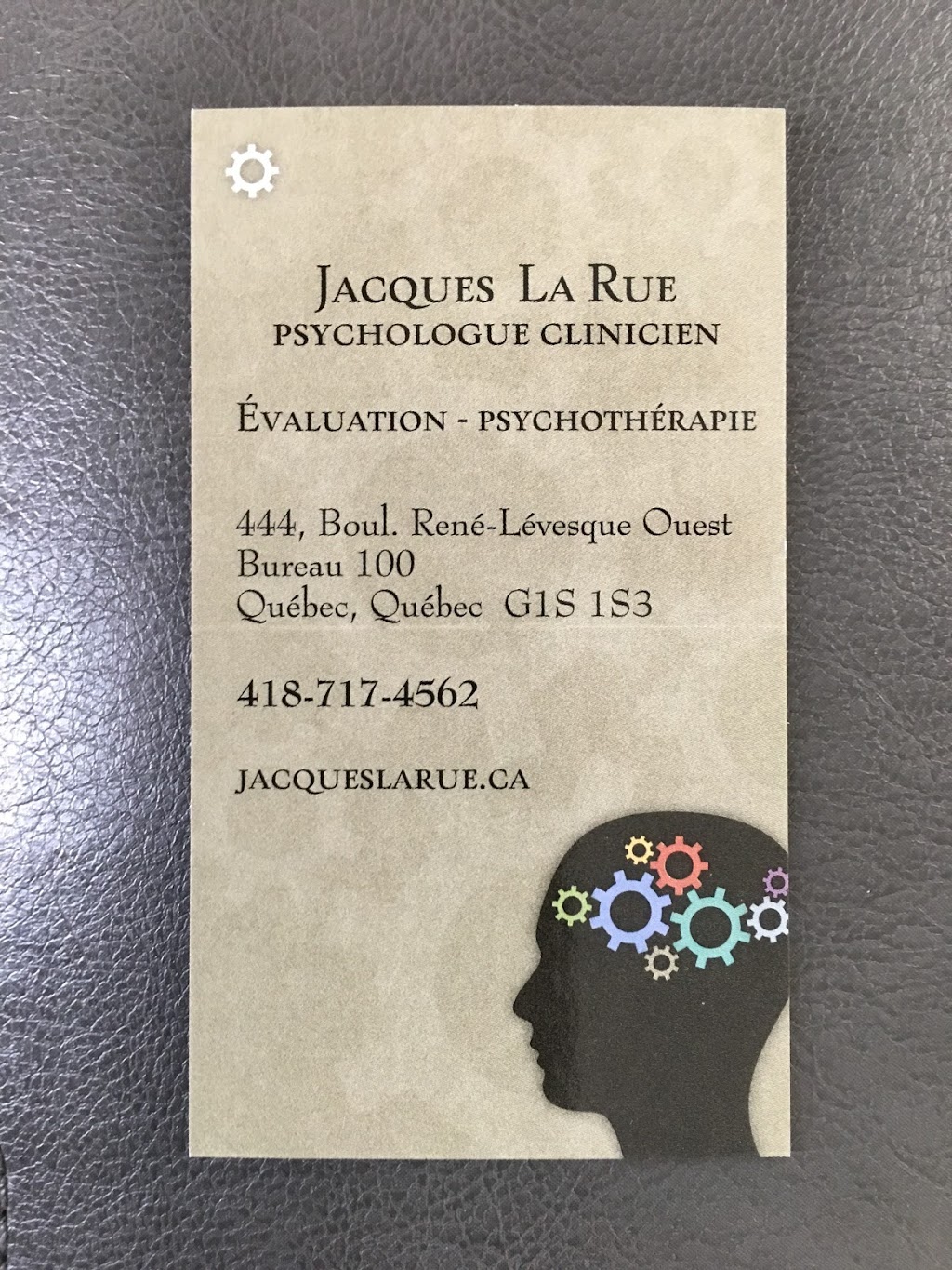 Jacques La Rue Psychologue à Québec | 444 Boulevard René-Lévesque O Bureau 100, Québec, QC G1S 1S3, Canada | Phone: (418) 717-4562