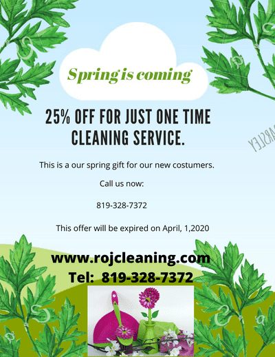 Roj Cleaning Service | 1801 Frobisher Ln # 1202, Ottawa, ON K1G 0E7, Canada | Phone: (819) 328-7372