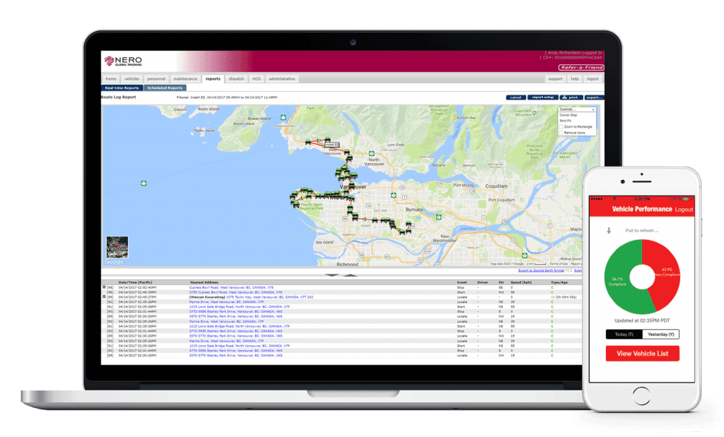 Nero Global Tracking | 2700 Production Way #300, Burnaby, BC V5A 4X1, Canada | Phone: (778) 355-9545