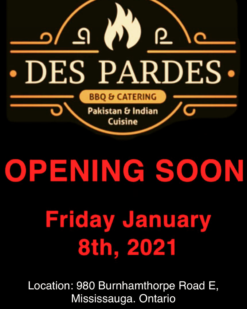 Des pardes bbq & catering | 980 Burnhamthorpe Rd E, Mississauga, ON L4Y 2X6, Canada | Phone: (905) 804-0955