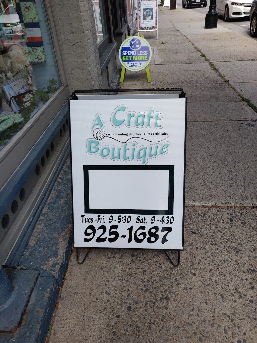 A Craft Boutique | 130 King St W, Prescott, ON K0E 1T0, Canada | Phone: (613) 925-1687