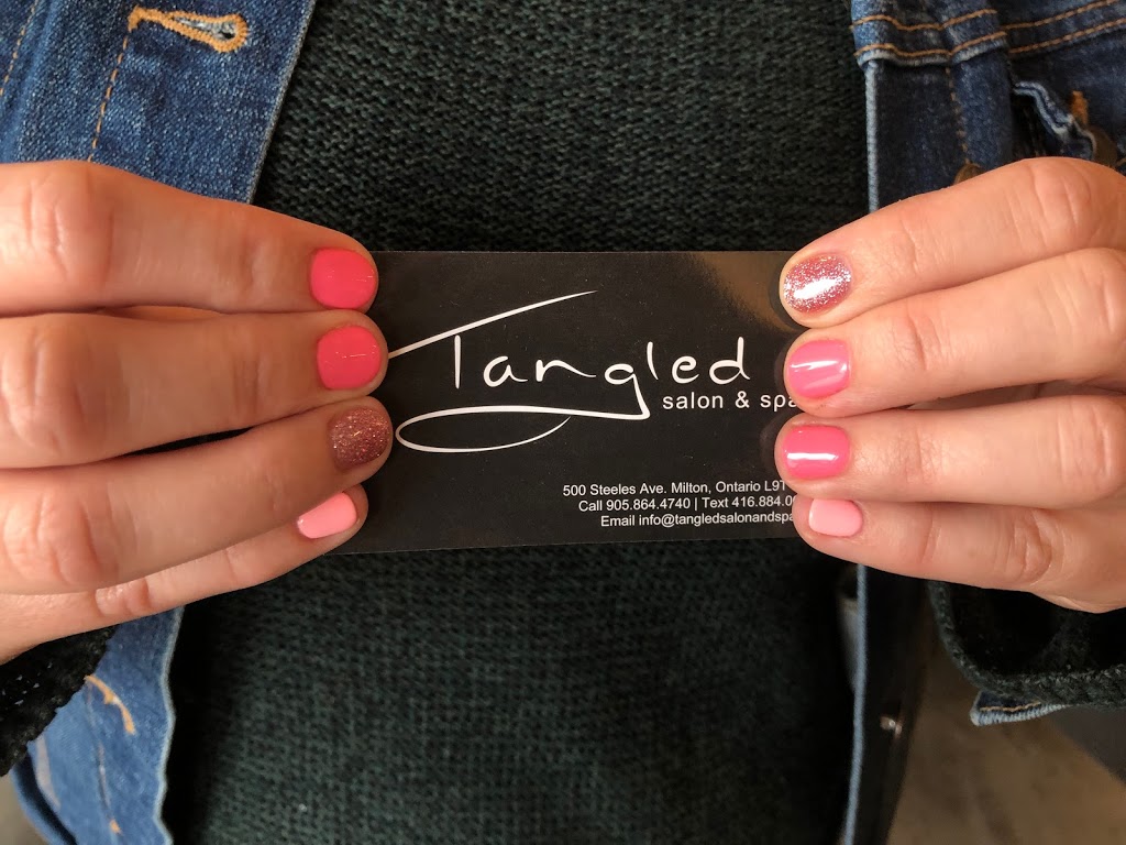 Tangled Salon & Spa | 500 Steeles Ave E, Milton, ON L9T 3P7, Canada | Phone: (905) 864-4740