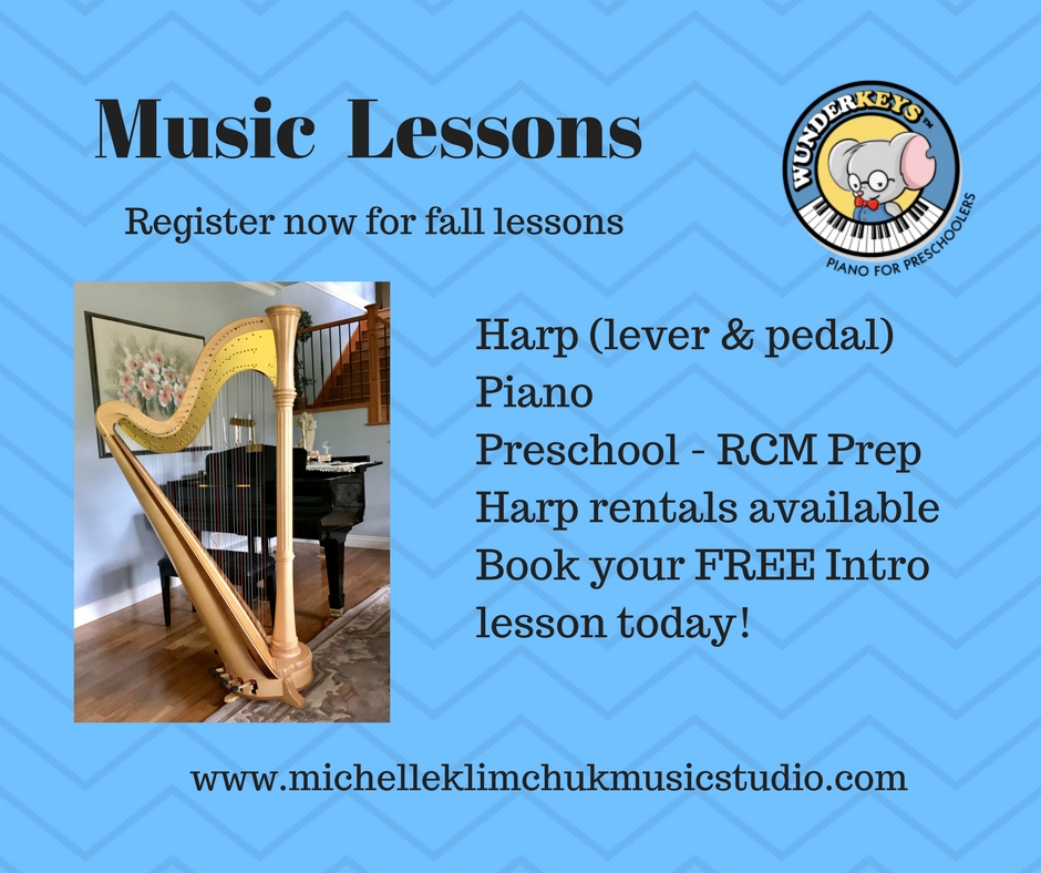 Michelles Harp & Piano Studio | 401 200 St, Langley City, BC V2Z 1V9, Canada | Phone: (778) 571-1232