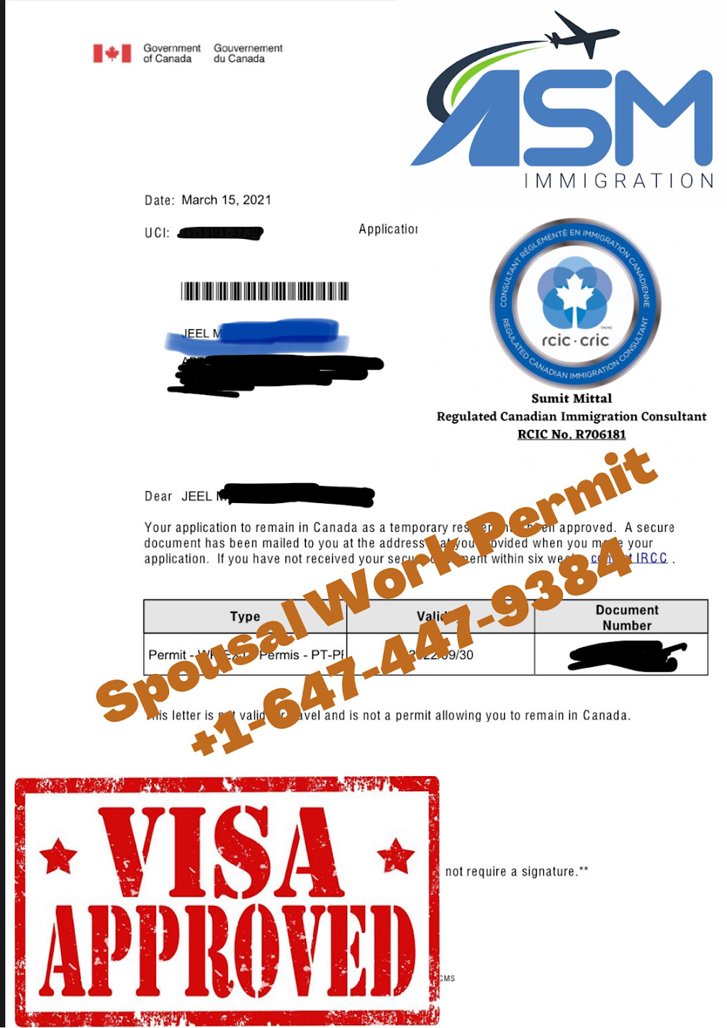 ASM Immigration Services | 318 Painted Post Dr A, Scarborough, ON M1G 2M3, Canada | Phone: (647) 447-9384