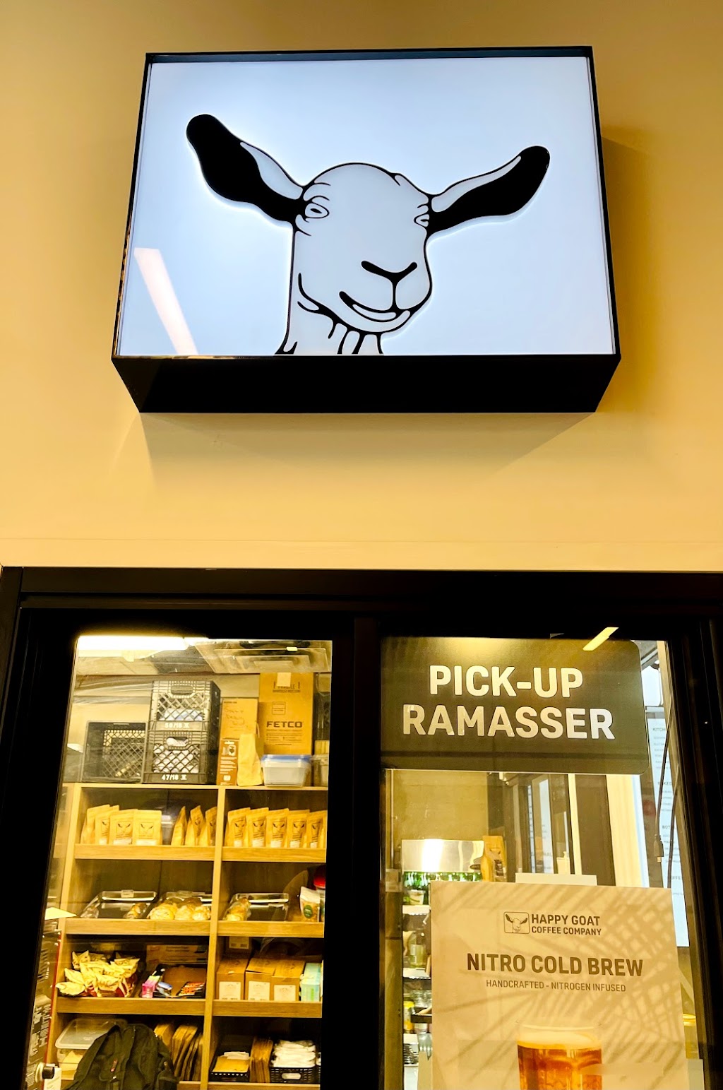 Happy Goat Coffee Co. (LRT-Blair) | 1200 Blair Rd, Gloucester, ON K1J 1K8, Canada | Phone: (613) 792-1309