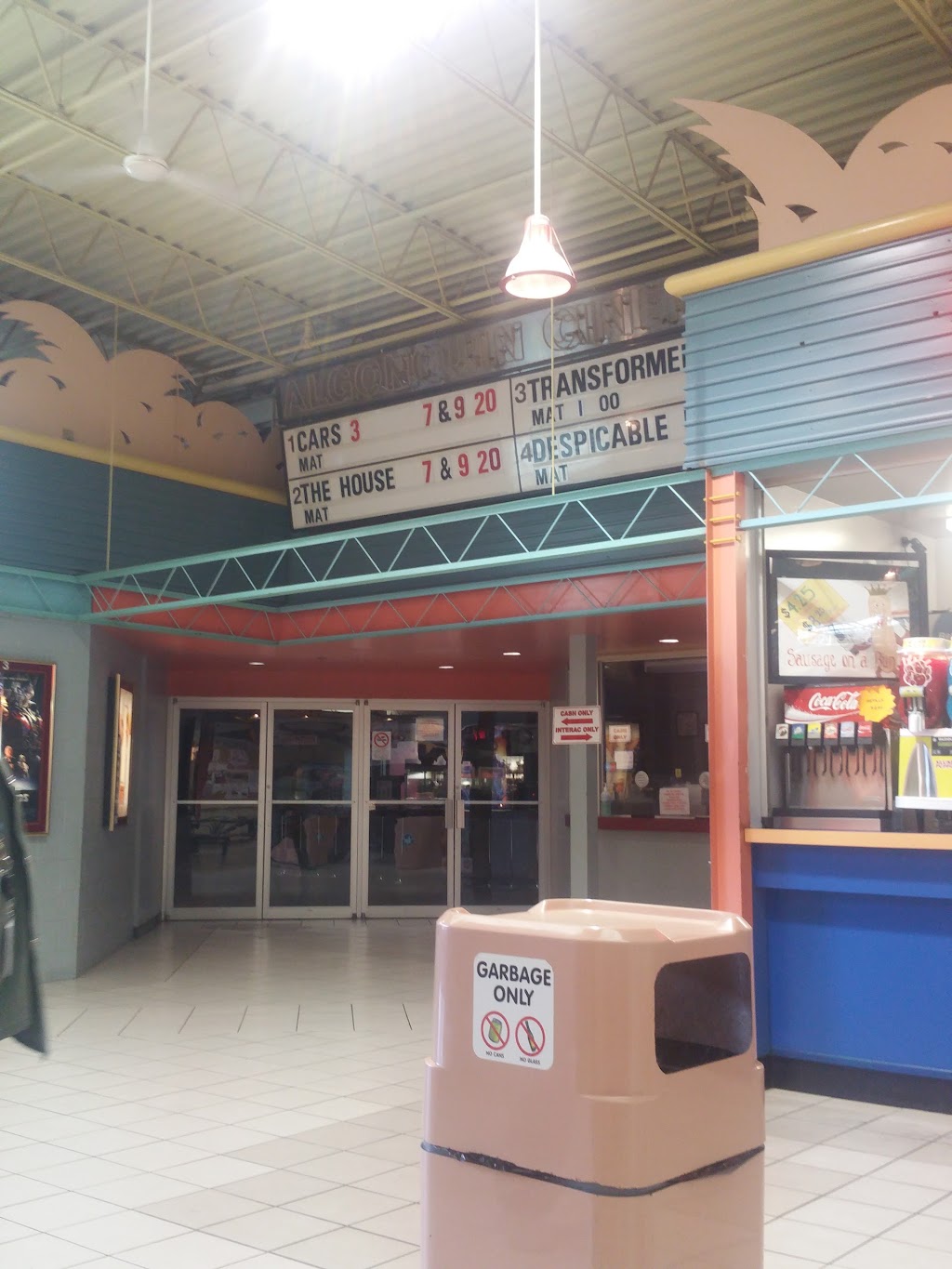 Algonquin Cinemas | 1100 Pembroke St E, Pembroke, ON K8A 6Y7, Canada | Phone: (613) 735-8318