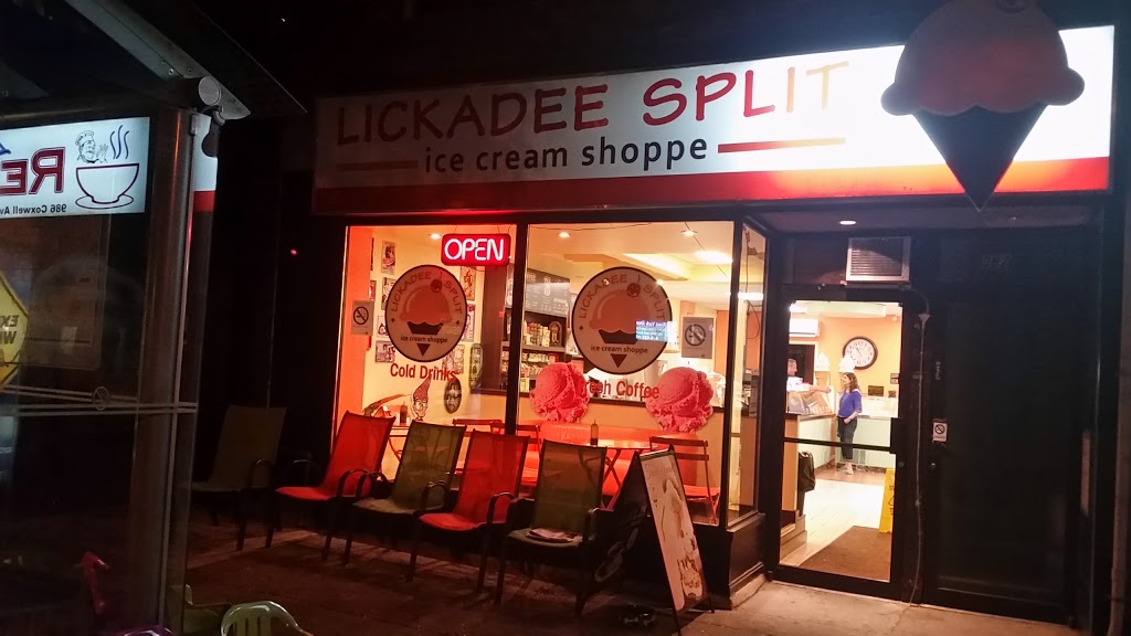 Lickadee Split Ice Cream Shoppe | 980 Coxwell Ave, Toronto, ON M4C 3G5, Canada | Phone: (416) 422-5445