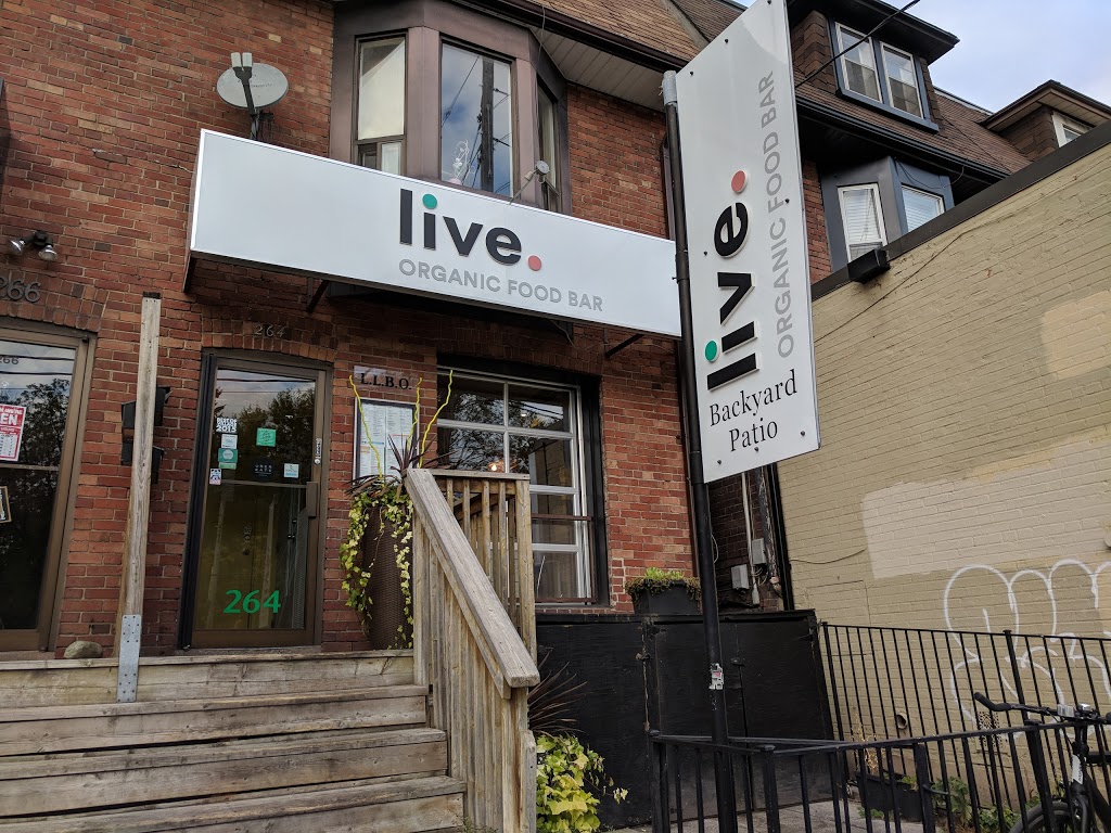 Live Organic Food Bar | 264 Dupont St, Toronto, ON M5R 1V7, Canada | Phone: (416) 515-2002
