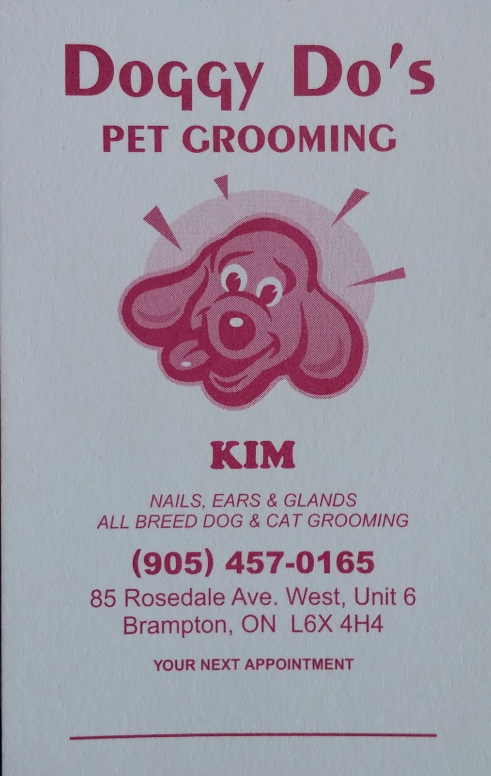 Doggy Dos Pet Grooming | 85 Rosedale Ave W unit 6, Brampton, ON L6X 4H5, Canada | Phone: (905) 457-0165