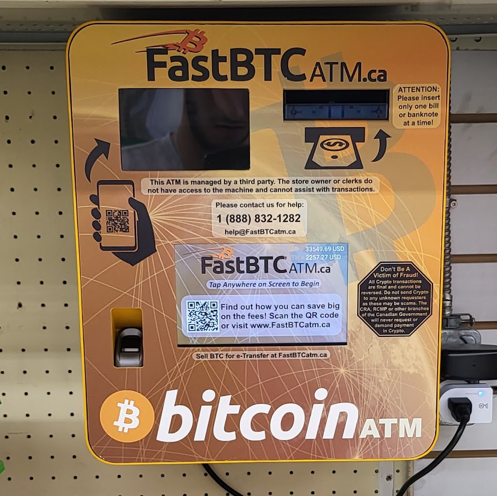 FastBTC Bitcoin ATM - York Dollar & More | 2957 Dufferin St, North York, ON M6B 3T1, Canada | Phone: (888) 832-1282