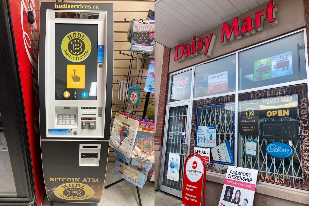 HODL Bitcoin ATM - Daisy Mart | 537 Van Kirk Dr, Brampton, ON L7A 0P4, Canada | Phone: (416) 840-5444