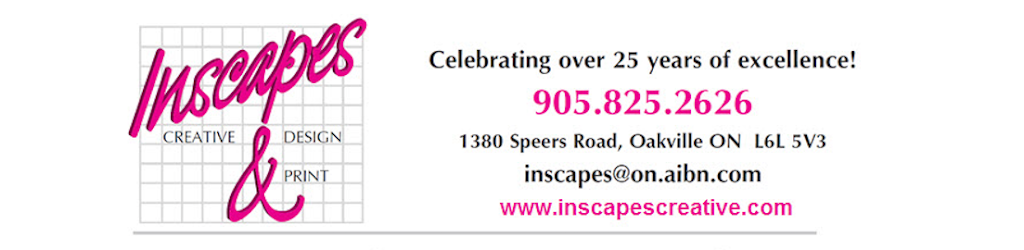 Inscapes Creative Design & Print | 2400 Wyecroft Rd #19, Oakville, ON L6L 6M8, Canada | Phone: (905) 825-2626