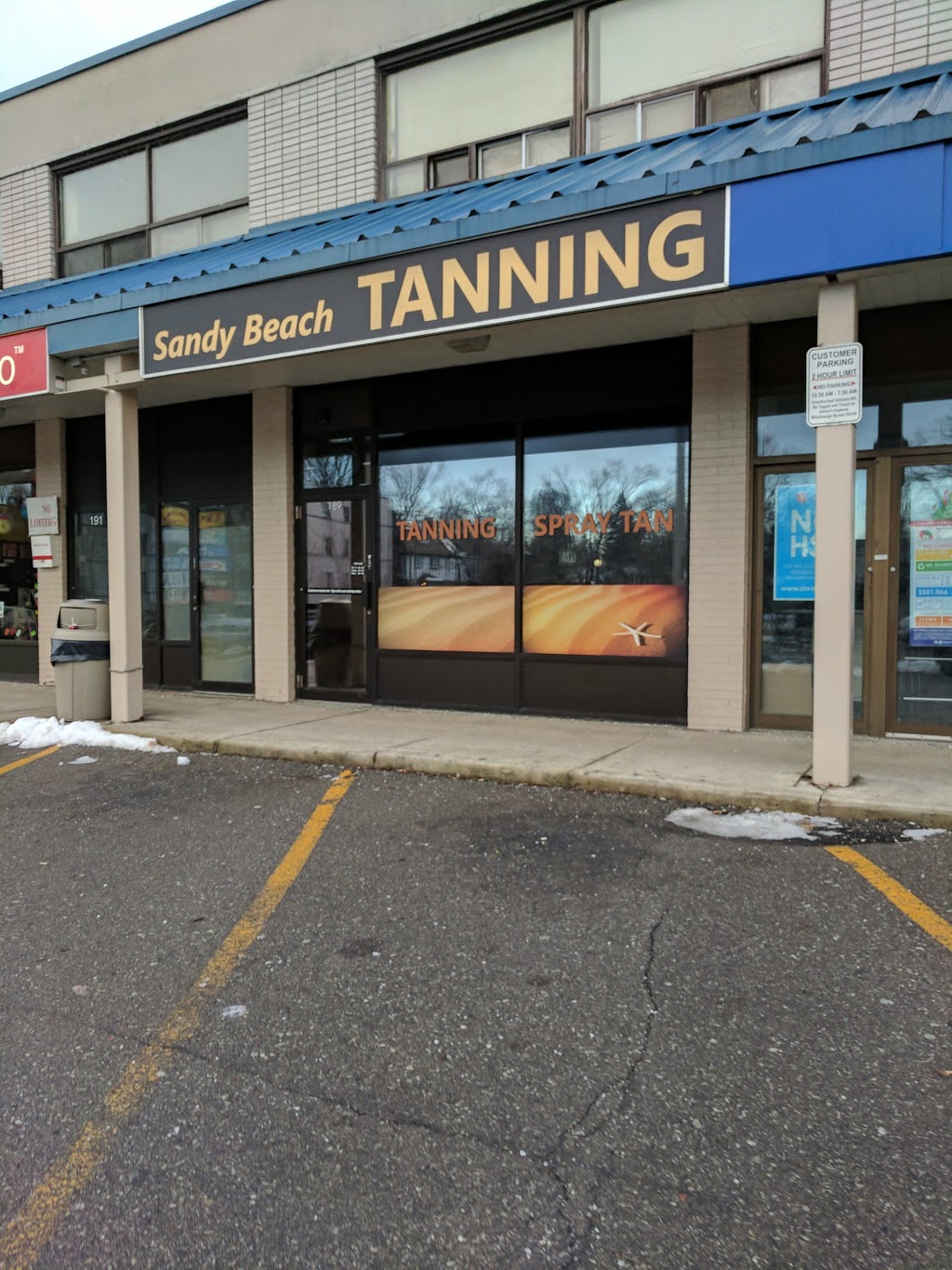 Sandy Beach Tanning Studio | 189 Lakeshore Rd E, Mississauga, ON L5G 1G2, Canada | Phone: (905) 271-9596