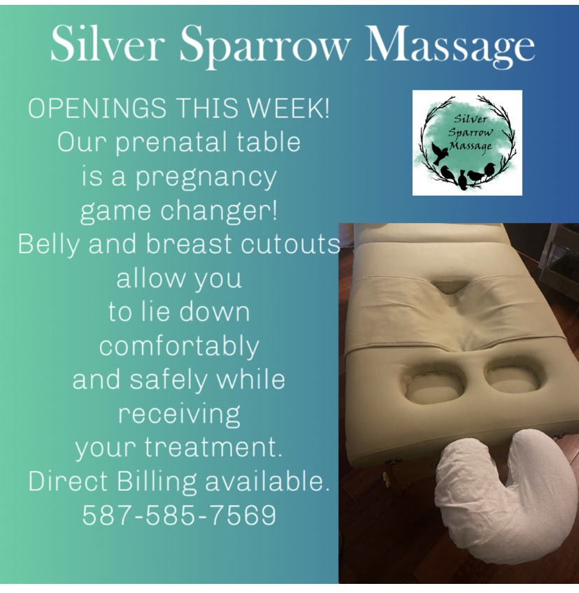 Silver Sparrow Massage by Elizabeth Bergen RMT | 136 1 Ave NE, Airdrie, AB T4B 0R4, Canada | Phone: (587) 585-7569