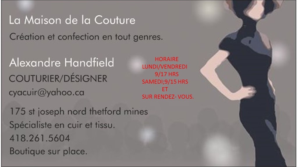 Alexandre Handfield | 141 Rue Commerciale, Saint-Victor, QC G0M 2B0, Canada | Phone: (418) 261-5604