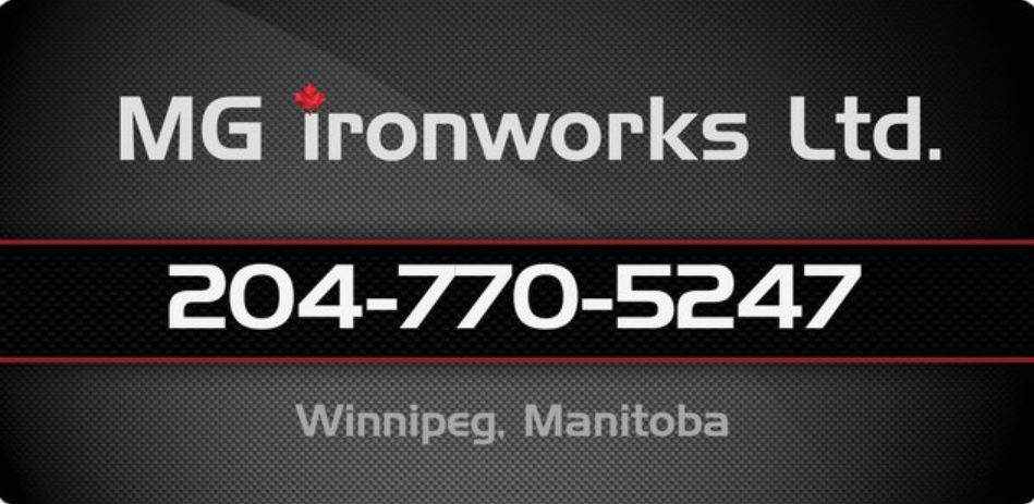 MG Ironworks Ltd. | 4 Barb Culbertson Cove, Winnipeg, MB R2C 5P1, Canada | Phone: (204) 770-5247