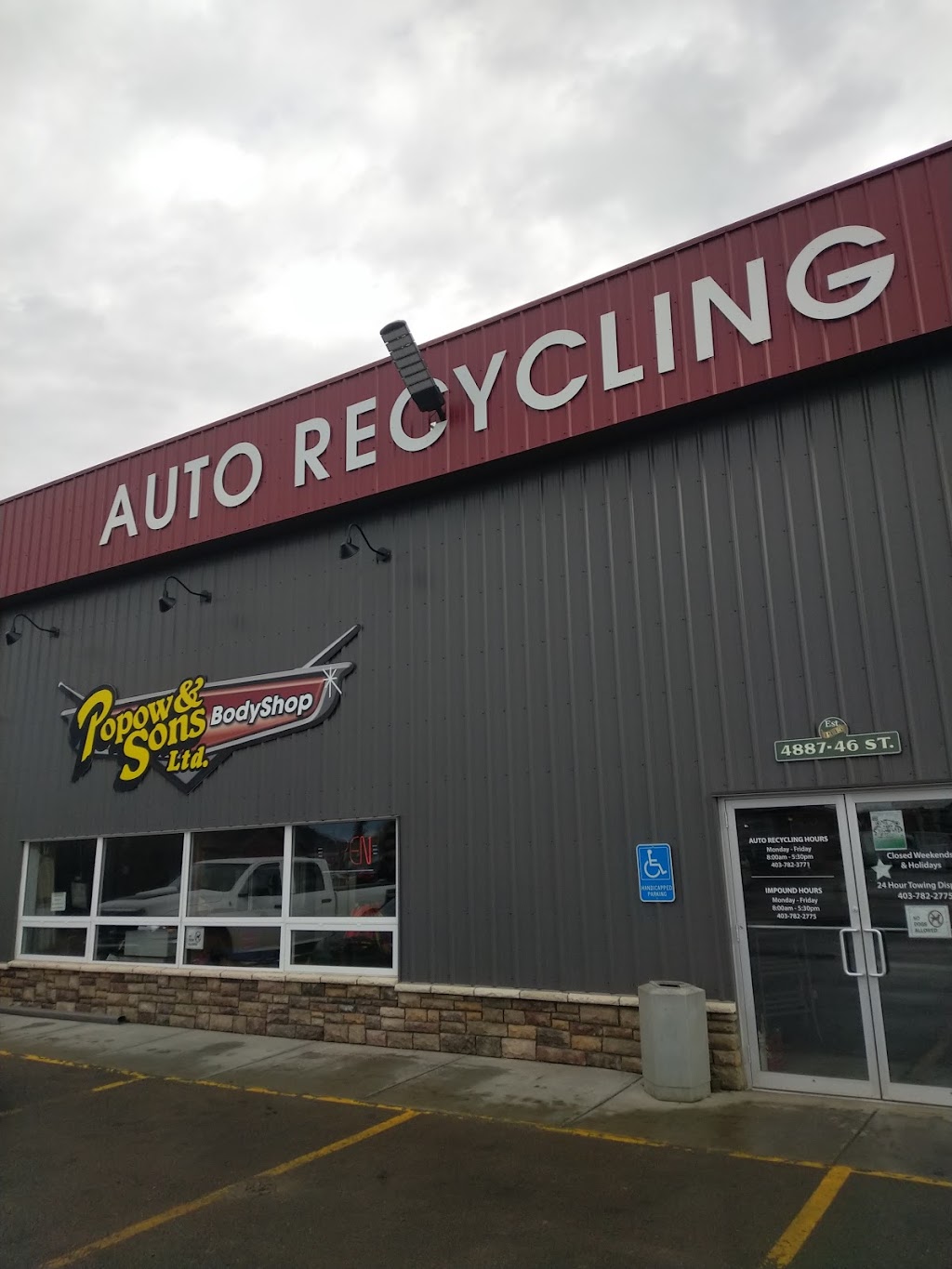 Popows Auto Recycling | 4887 46 St, Lacombe, AB T4L 2B2, Canada | Phone: (403) 782-3771