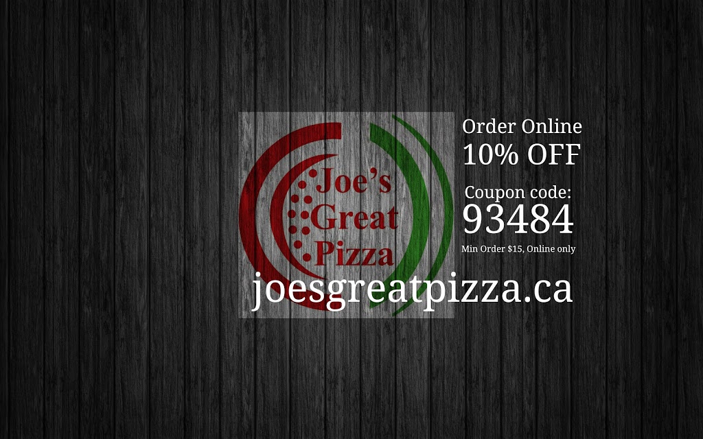 Joes Great Pizza | 72 Main St N, Georgetown, ON L7G 3H3, Canada | Phone: (905) 877-3000