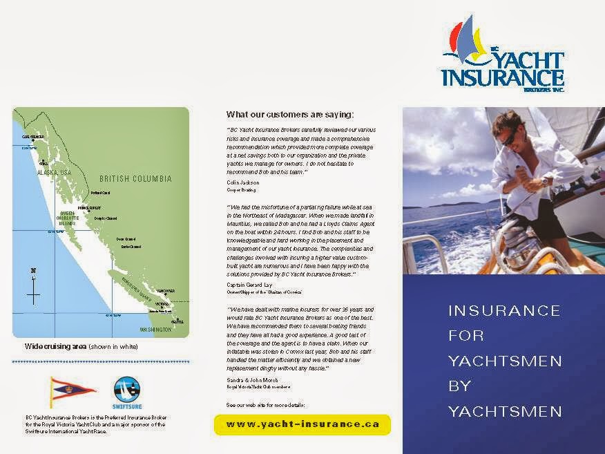 BC Yacht Insurance Brokers | 2506 Beacon Ave, Sidney, BC V8L 1Y2, Canada | Phone: (250) 656-2668