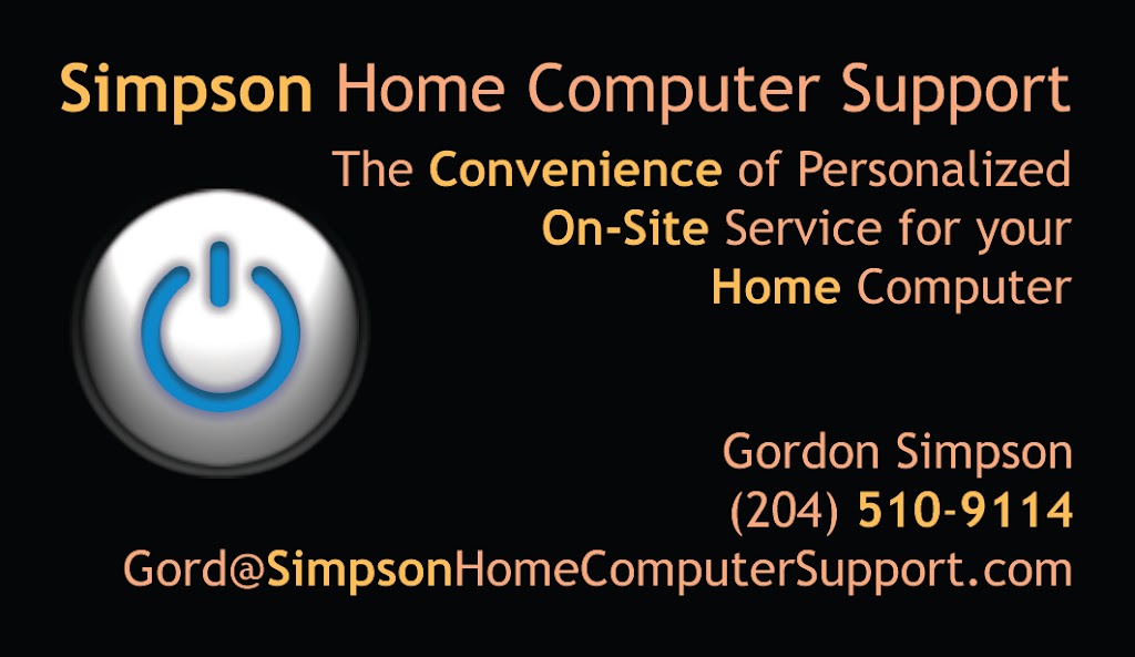 Simpson Home Computer Support | Murray Rougeau Cres, Winnipeg, MB R2C 5P1, Canada | Phone: (204) 510-9114