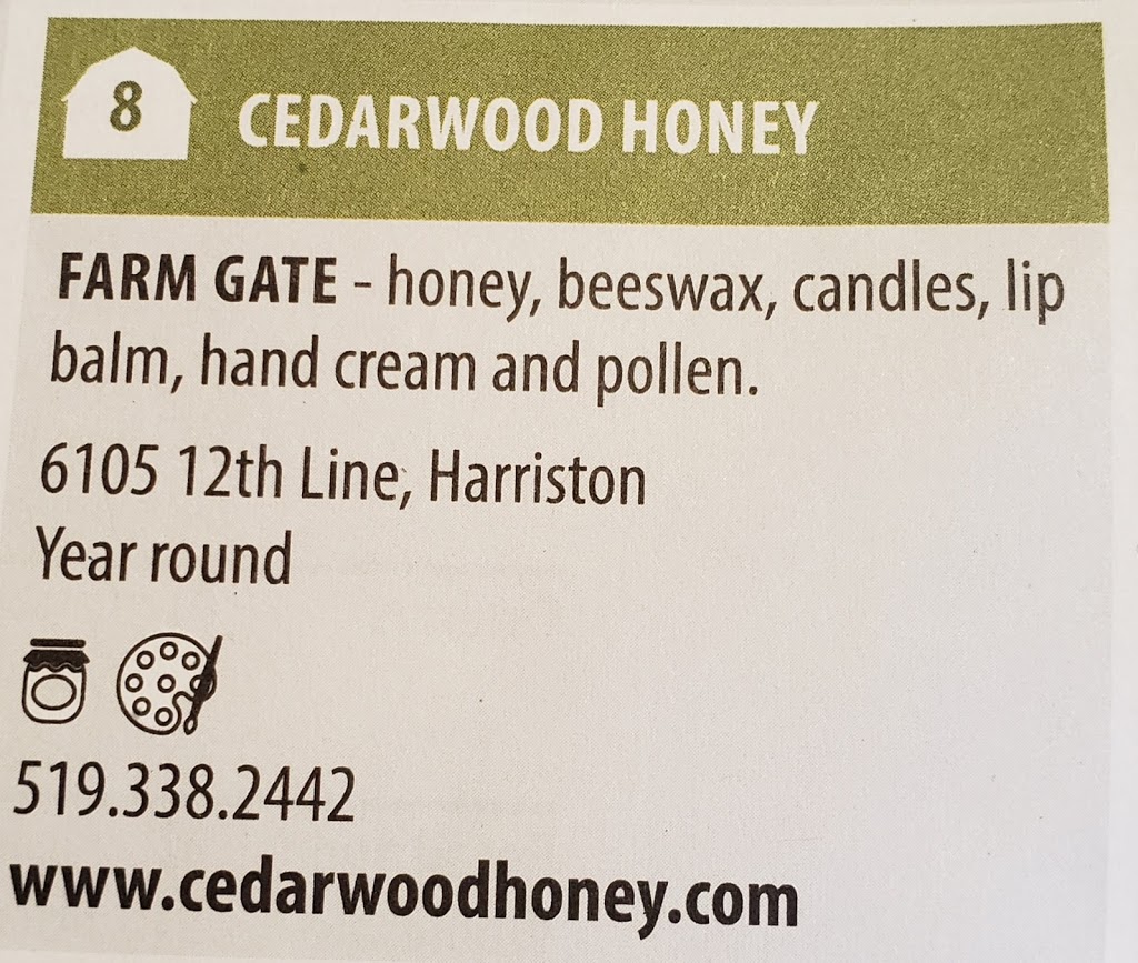 Cedarwood Honey | 6105 Minto Line 12, Harriston, ON N0G 1Z0, Canada | Phone: (519) 994-4400