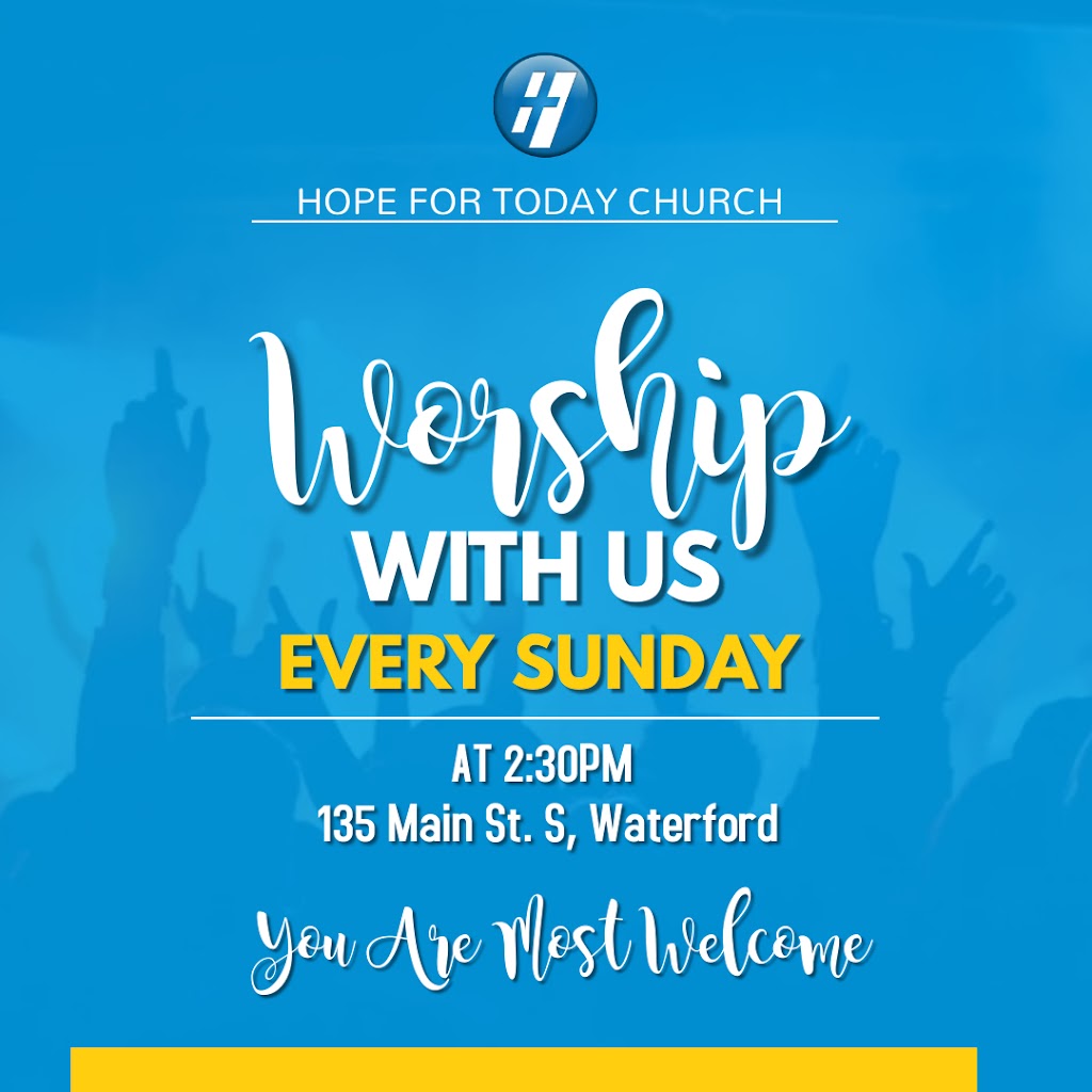 Hope For Today | 992 Concession 8 Townsend, Waterford, ON N0E 1Y0, Canada | Phone: (647) 293-7474