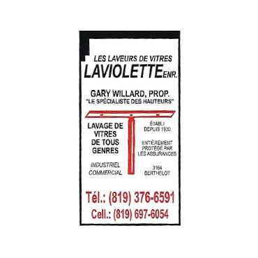 Les Laveurs De Vitres Laviolette | 8415 Boulevard des Forges, Trois-Rivières, QC G8Y 1Z5, Canada | Phone: (819) 376-6591