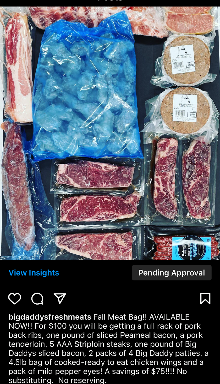 Big Daddys Fresh Meats | 21 Chaffey St, Huntsville, ON P1H 1H3, Canada | Phone: (705) 788-0956