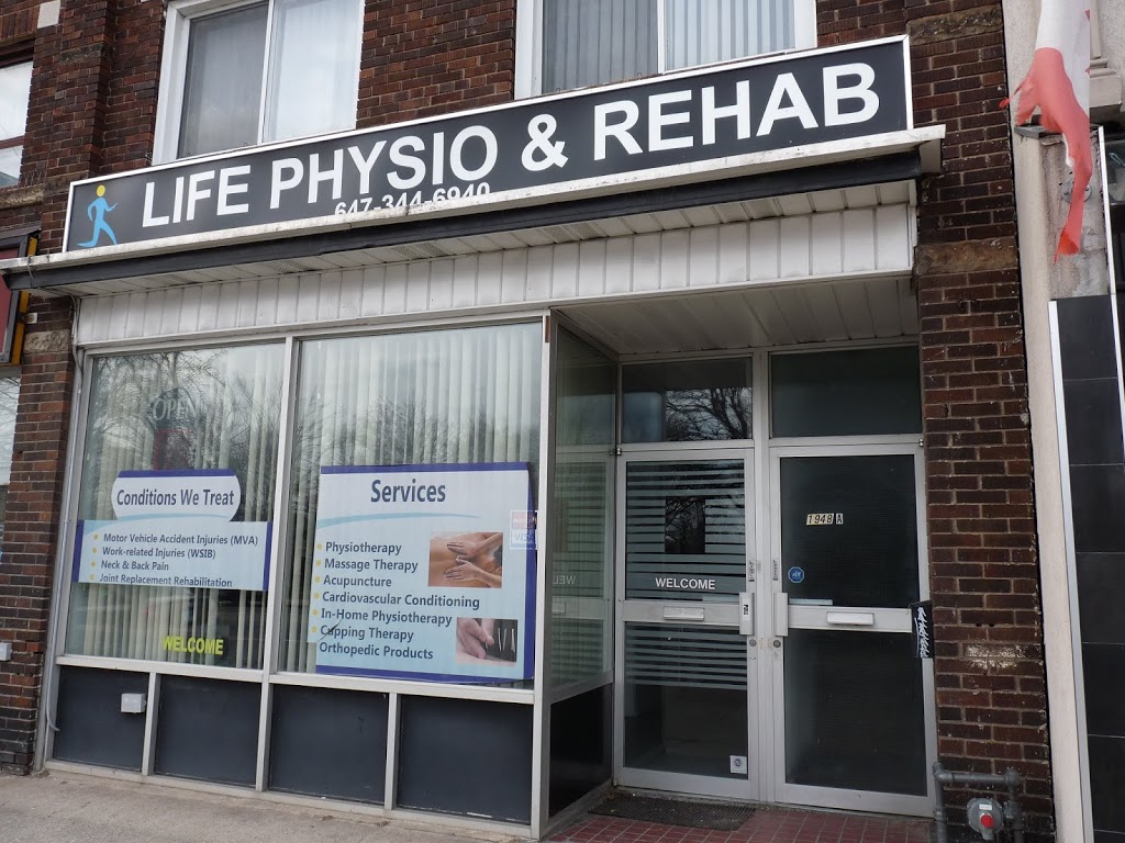 Life Physio & Rehab | 1948 Danforth Ave, Toronto, ON M4C 1J4, Canada | Phone: (647) 344-6940