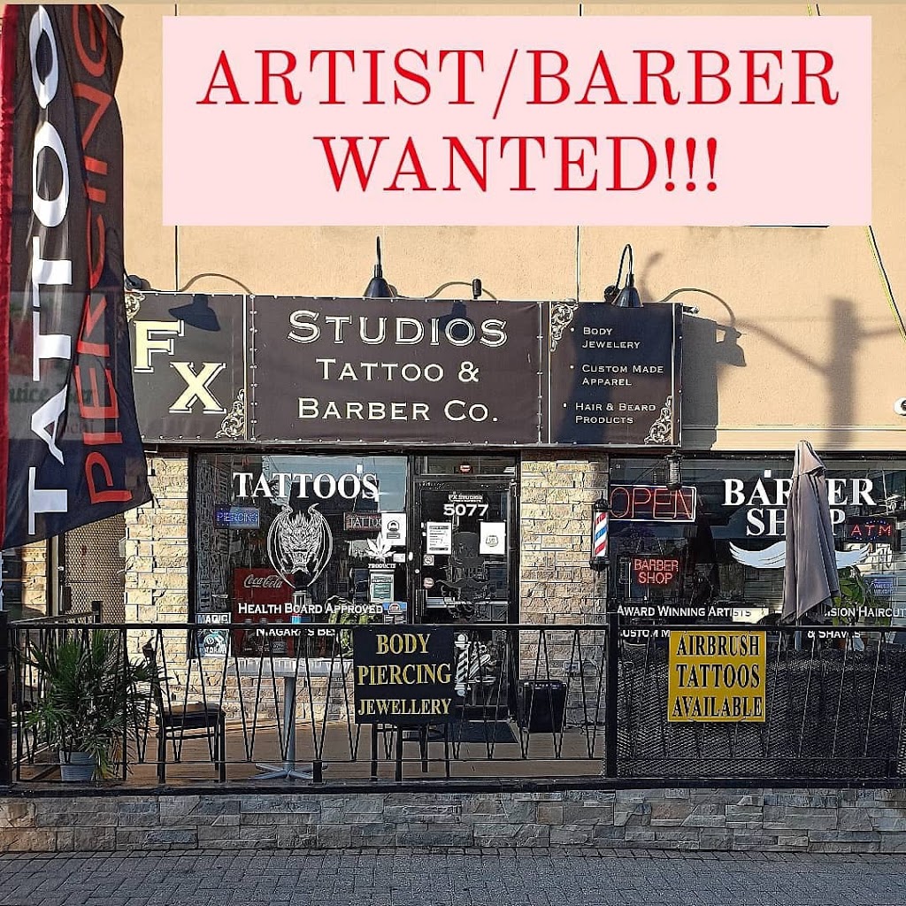 FX Studios Tattoo & Barber co. | 5077 Centre St, Niagara Falls, ON L2G 3N8, Canada | Phone: (905) 329-1326