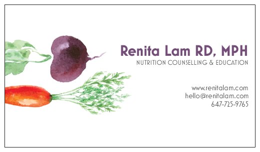 Renita Lam, Registered Dietitian | 701 Sheppard Ave E Unit 218, North York, ON M2K 2Z3, Canada | Phone: (647) 725-9765