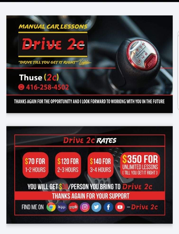 Drive 2c | 313A Pitfield Rd, Scarborough, ON M1S 3E4, Canada | Phone: (416) 258-4502