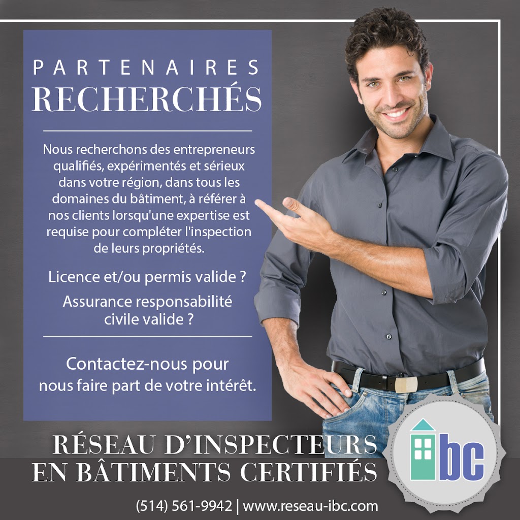 Réseau-IBC Inspecteurs en Bâtiments Certifiés | 628 Mnt Sauriol, Laval, QC H7R 5M4, Canada | Phone: (855) 894-9667