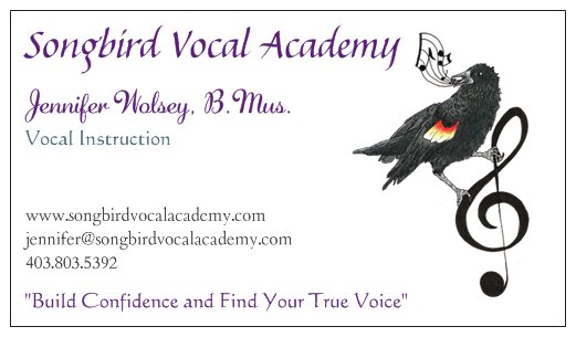 Songbird Vocal Academy | 205 Woodrow Pl, Okotoks, AB T1S 1L5, Canada | Phone: (403) 803-5392