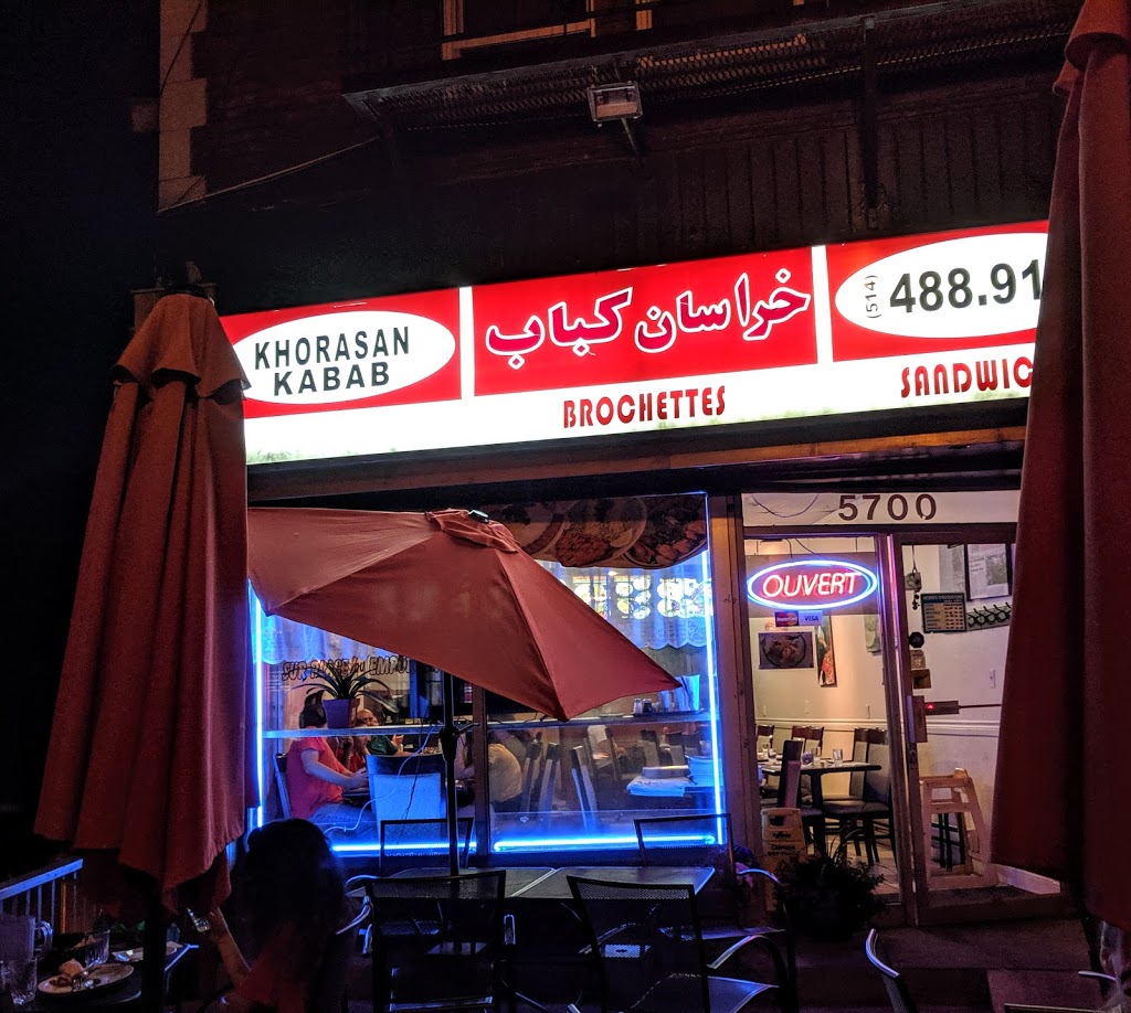 Khorasan Kabab | 5625 Rue Sherbrooke Ouest, Montréal, QC H4A 1W8, Canada | Phone: (514) 488-9191