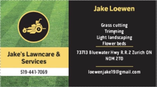 Jakes Lawncare & Services | 73713 ON-21, Zurich, ON N0M 2T0, Canada | Phone: (519) 441-7069