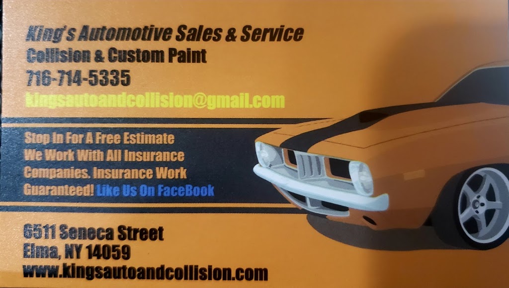 Kings Automotive Sales & Service | 6511 Seneca St, Elma, NY 14059, USA | Phone: (716) 714-5335