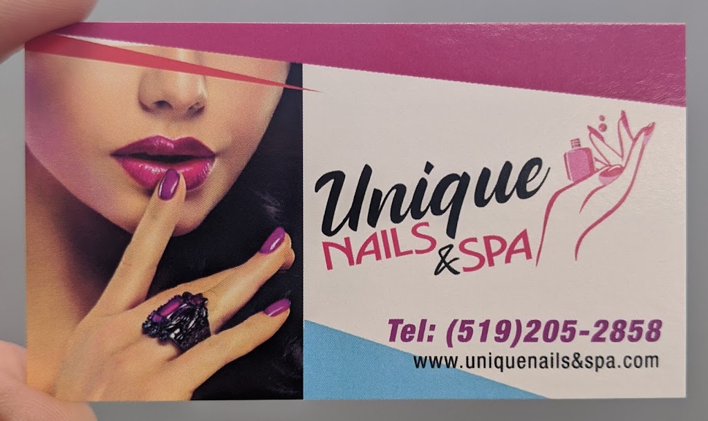 Unique Nails & Spa | 360 Caradoc St S, Strathroy, ON N7G 2P6, Canada | Phone: (519) 205-2858
