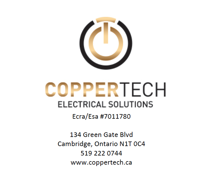 Copper Tech Electrical Solutions | 134 Green Gate Blvd, Cambridge, ON N1T 0C4, Canada | Phone: (519) 222-0744