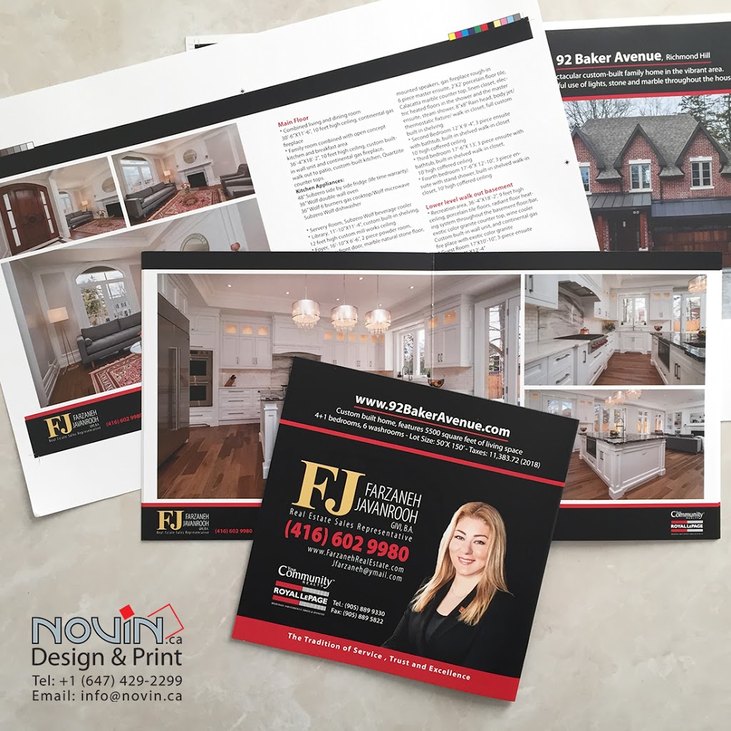 Novin Design and Print | 180 West Beaver Creek Rd #600, Richmond Hill, ON L4B 1B4, Canada | Phone: (647) 429-2299