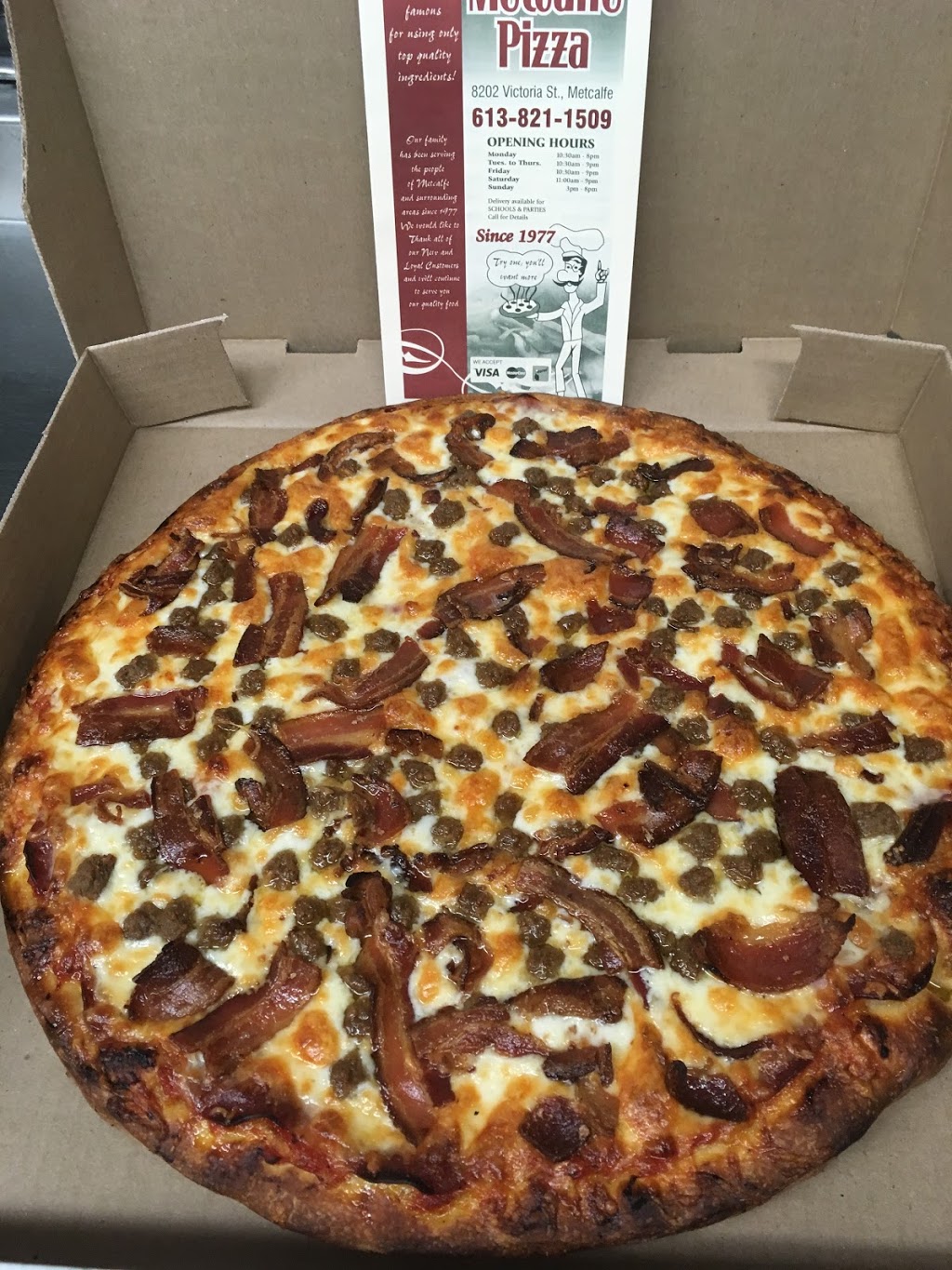 Metcalfe Pizza | 8202 Victoria St, Metcalfe, ON K0A 2P0, Canada | Phone: (613) 821-1509