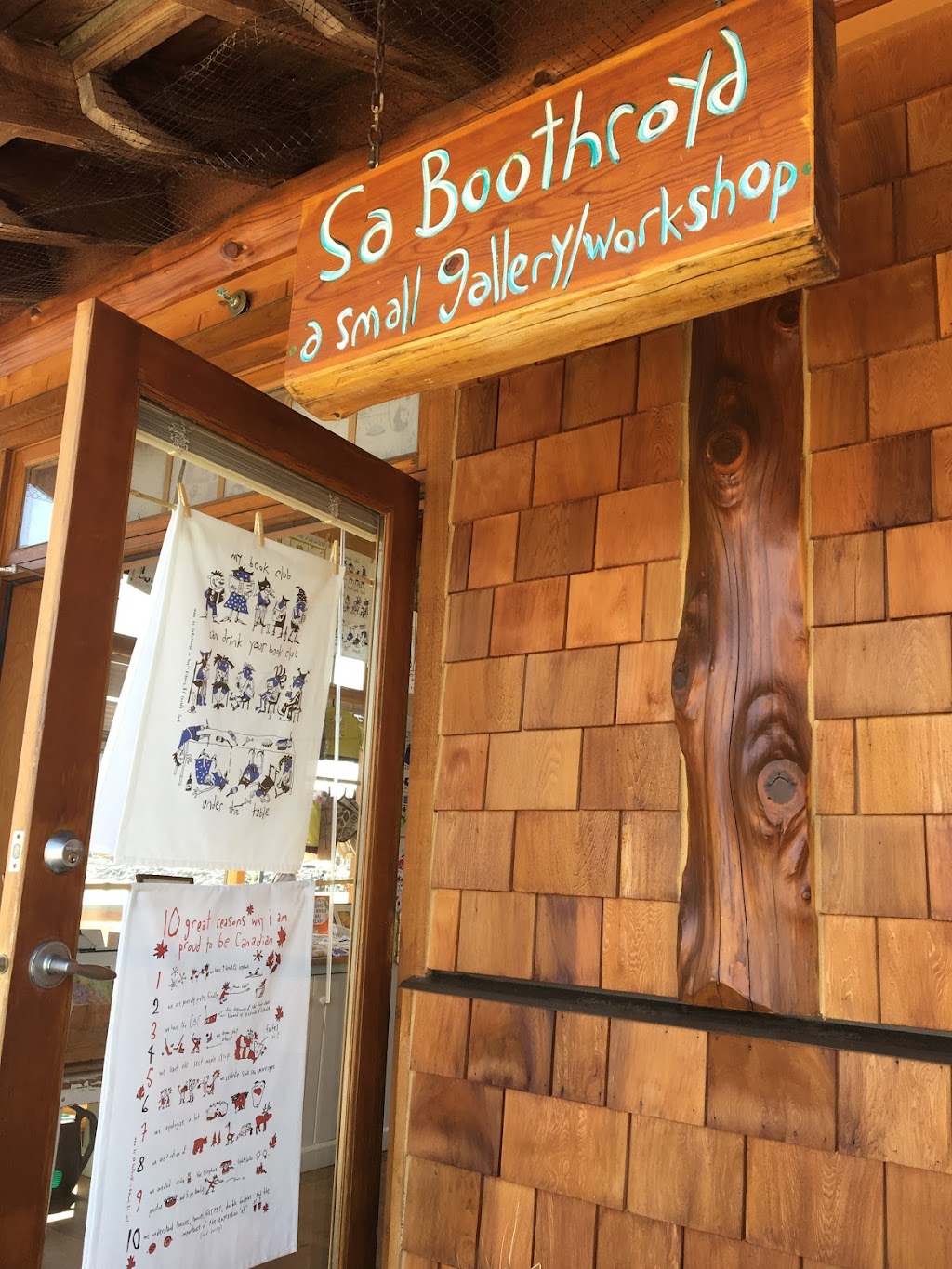 Sa Boothroyd Gallery | Government Wharf, 611 School Rd, Gibsons, BC V0N 1V8, Canada | Phone: (604) 886-7072