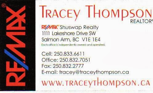 Tracey Thompson - RE/MAX Shuswap Shuswap Reals Estate Agent | 1111 Lakeshore Rd, Salmon Arm, BC V1E 1E4, Canada | Phone: (250) 833-6611