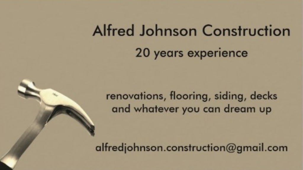 Alfred Johnson Construction | 428 Black Rd, Demorestville, ON K0K 1W0, Canada | Phone: (613) 243-1381